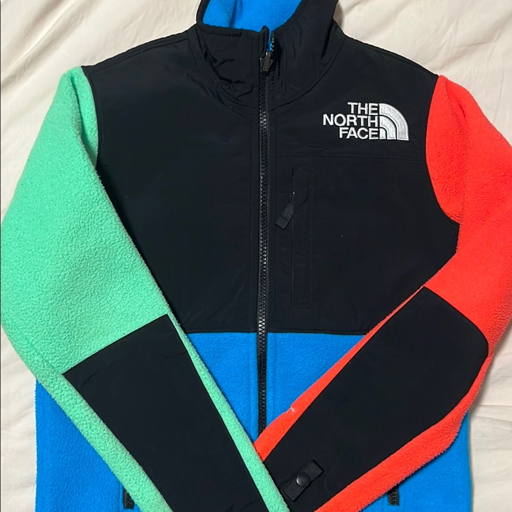 The North Face Kids Colorblock Fleece Jacket - Black, Green, Blue, Red